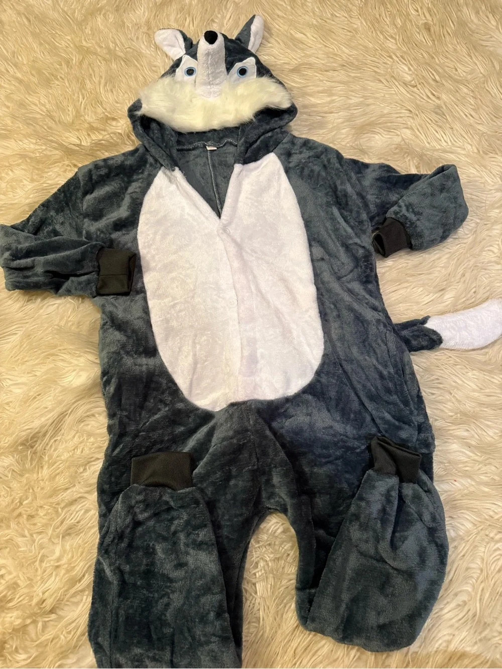Kids wolf one piece costume (S)
